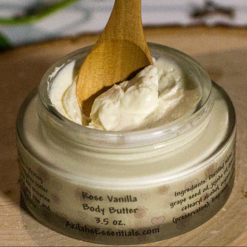 
            
                Load image into Gallery viewer, Rose Vanilla Body Butter
            
        
